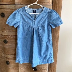 GAP Girls Chambray Short Sleeve Dress